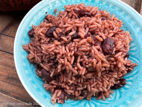 Reis mit roten Bohnen