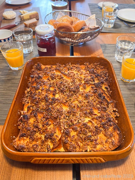Baked French Toast with Pecan Crumble