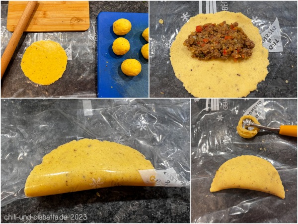 Kolumbianische Empanadas, Making of