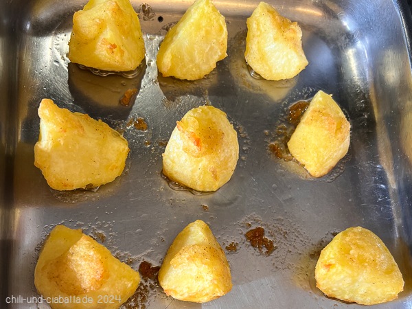 Röstkartoffeln auf Blech